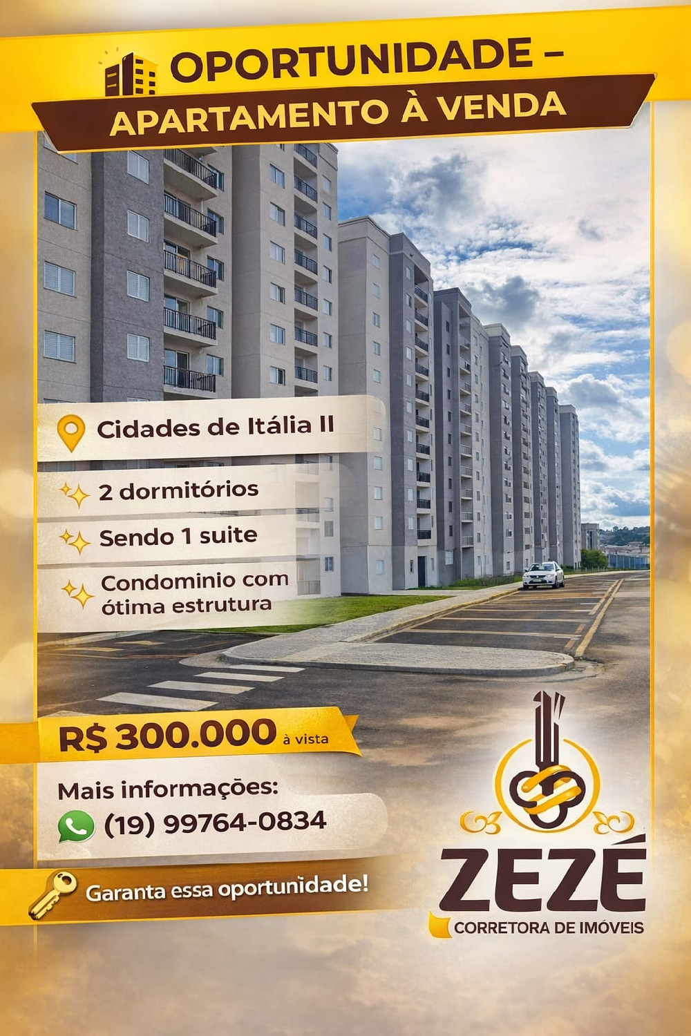 Apartamento Cidades Di Itália II Amparo/SP.